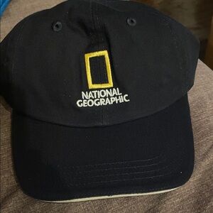 National Geographic Black and Yellow Logo Cap
